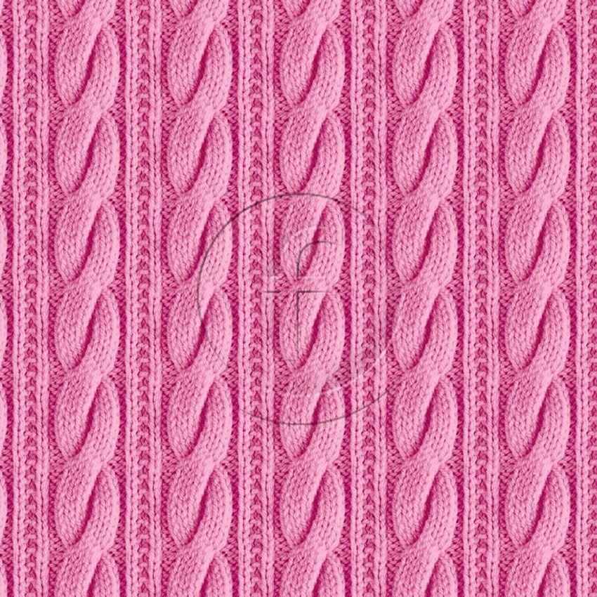 Printed Knit Stripe Pink, Christmas, Textured Printed Stretch Fabric