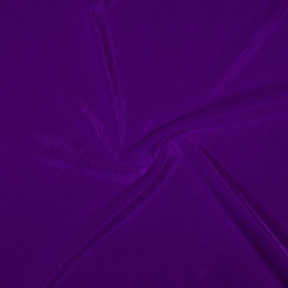 Grape Smooth Stretch Velvet - Custom Foiled