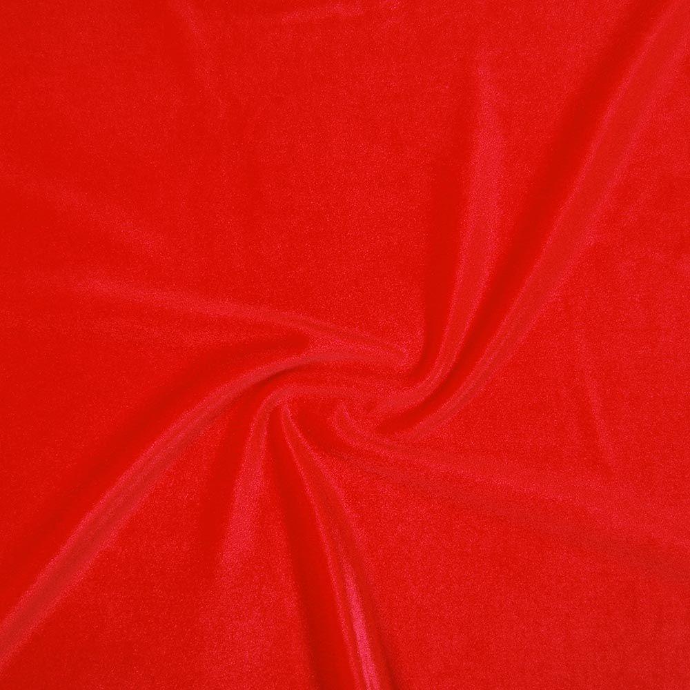 Red Smooth Stretch Velvet - Custom Foiled