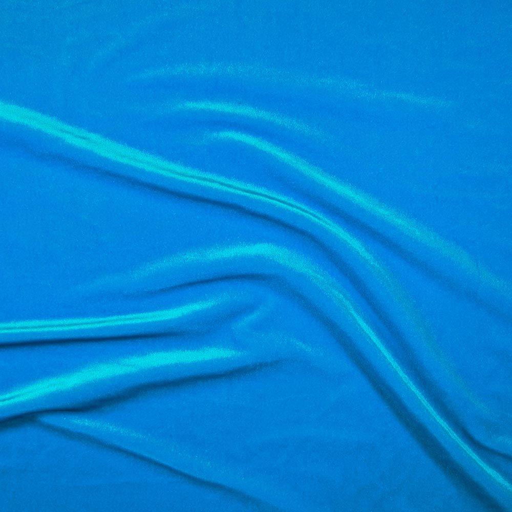 Turquoise Smooth Stretch Velvet - Custom Foiled