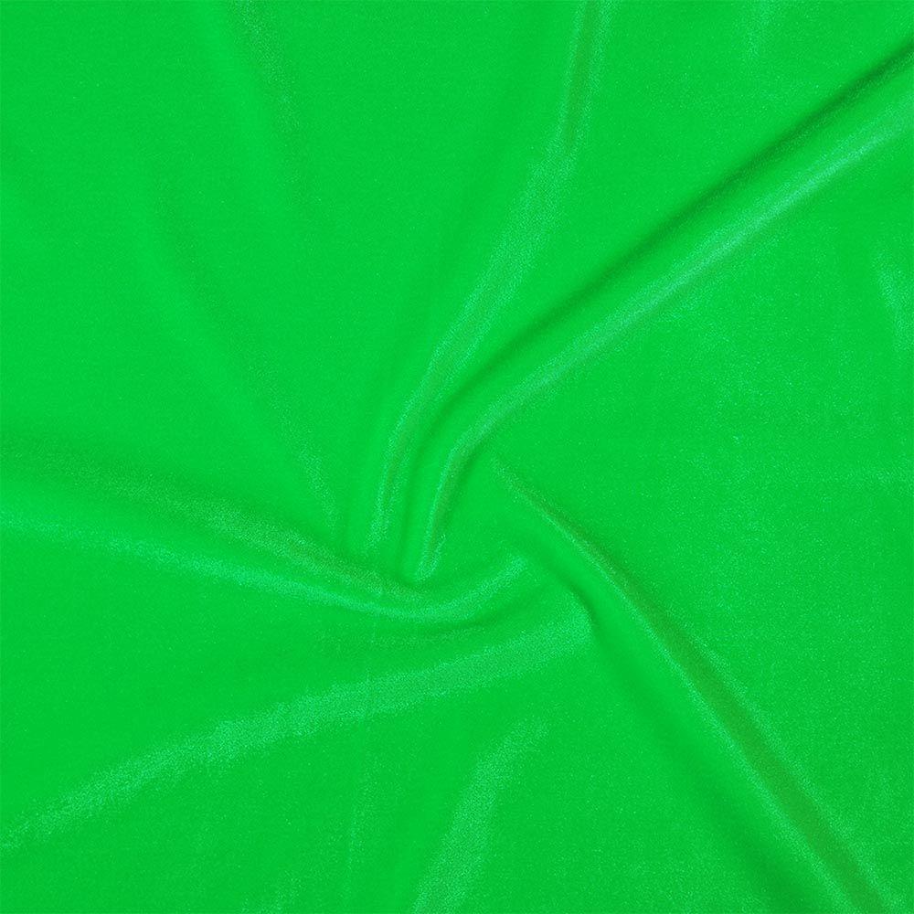 Acid Green Smooth Stretch Velvet - Custom Foiled
