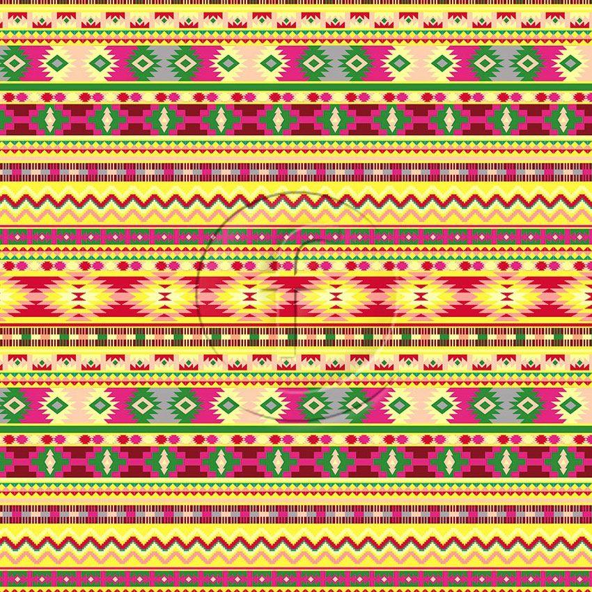 Aztec Stripe Yellow - Printed Fabric