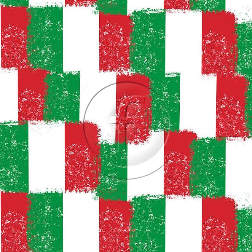 Team Italy, Flag Scalable Stretch Fabric: Green/Red