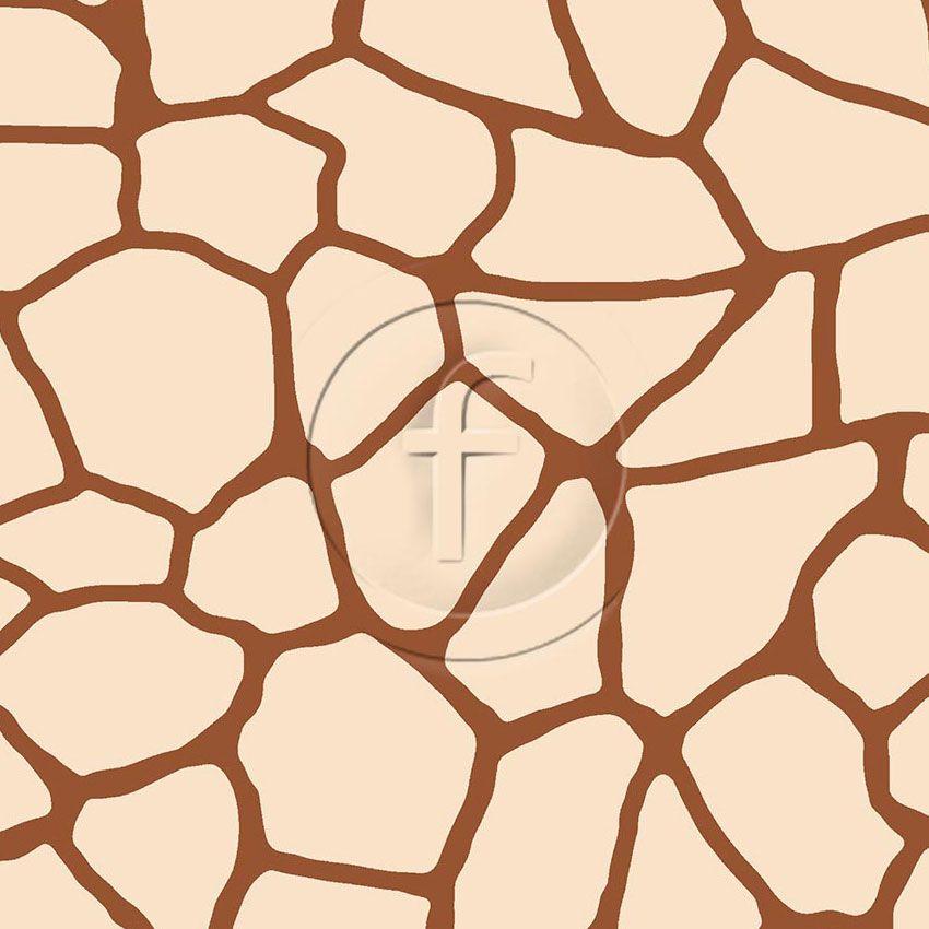 Giraffe Reverse, Animal Scalable Stretch Fabric: Brown/Neutral