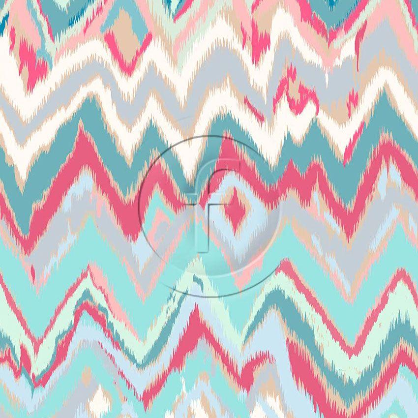 Ikat Stripe Pastel - Scalable Printed Stretch Fabric
