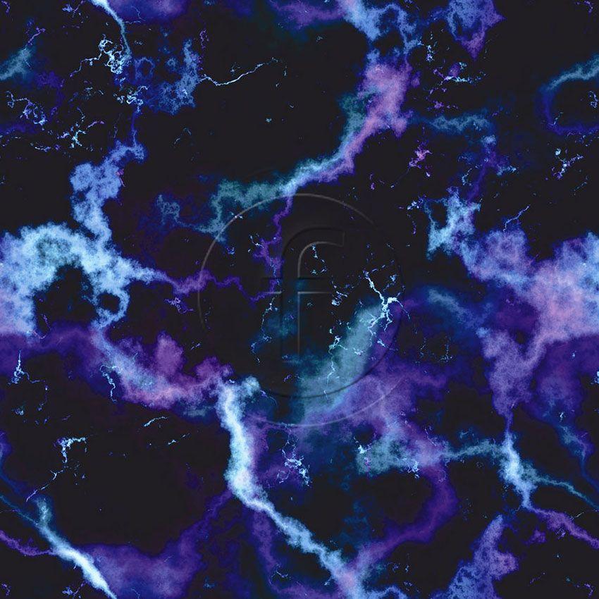 Marble Lightning Blue - Scalable Printed Stretch Fabric