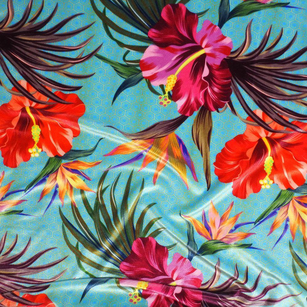 Botanical Honeycomb - Printed Fabric on Velvet