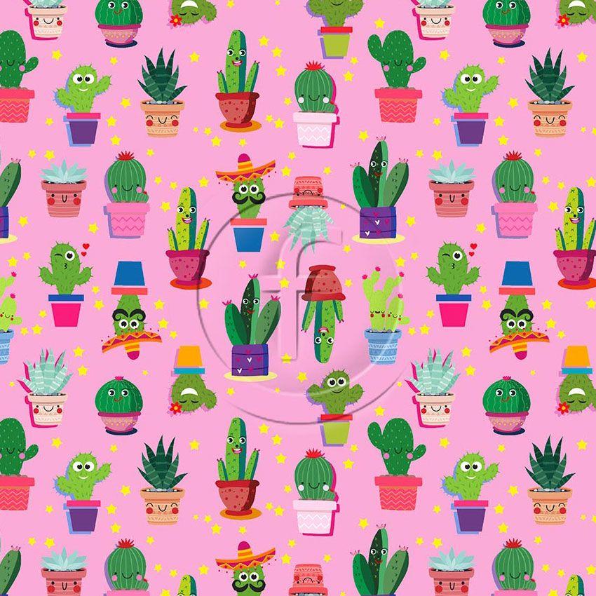 Cactus - Colourme - Patterned Custom Coloured & Scalable Stretch Fabric
