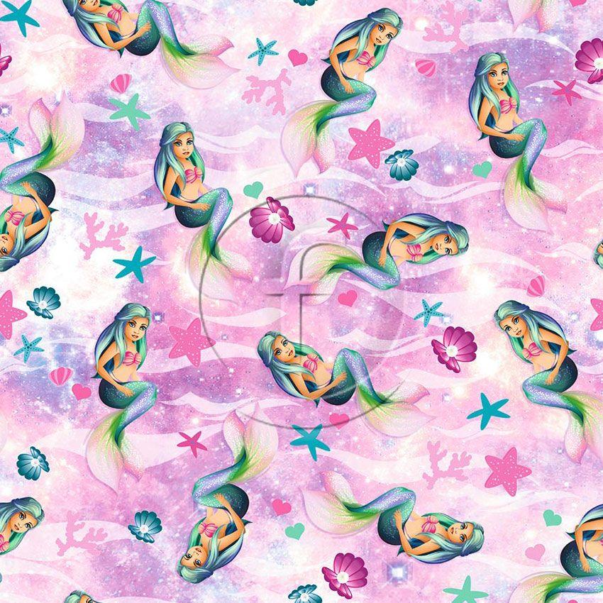 Nerida, Cartoon Scalable Stretch Fabric: Pastel/Pink
