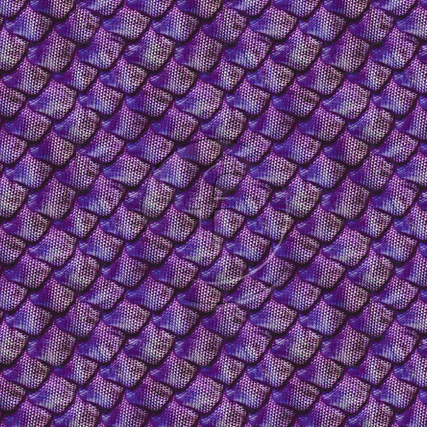 Mermaid Scales Purple, Animal Scalable Stretch Fabric