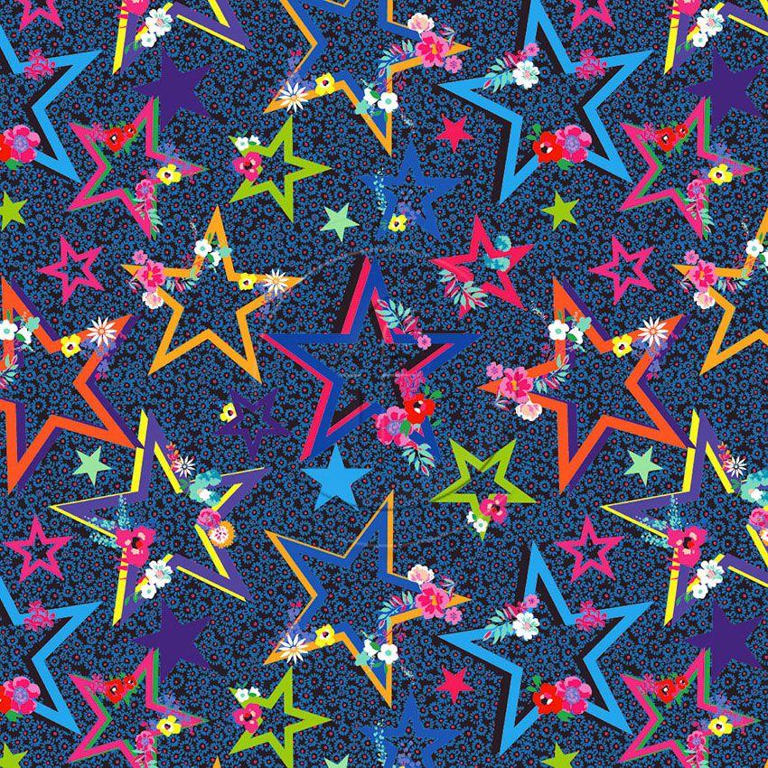 Ditsy Star - Colourme - Patterned Custom Coloured & Scalable Stretch Fabric
