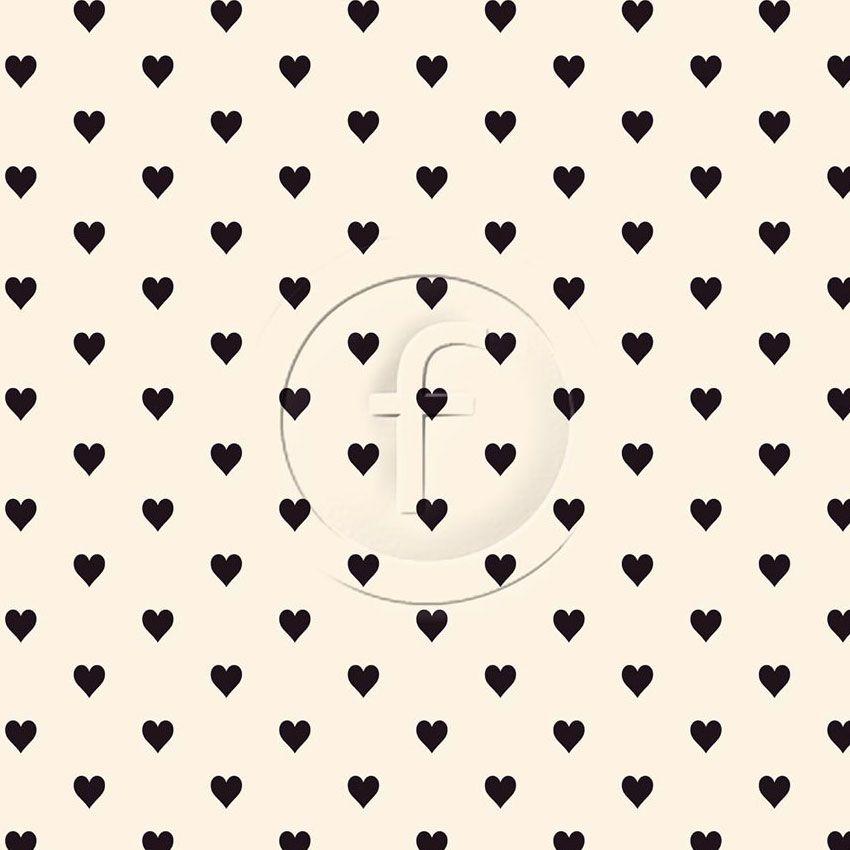 Valentine Black Cream - Scalable Patterned Stretch Fabric