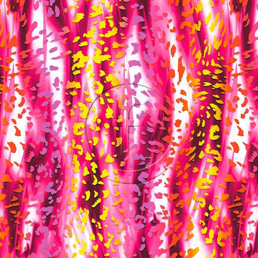 Water Leopard Pink, Animal Scalable Stretch Fabric