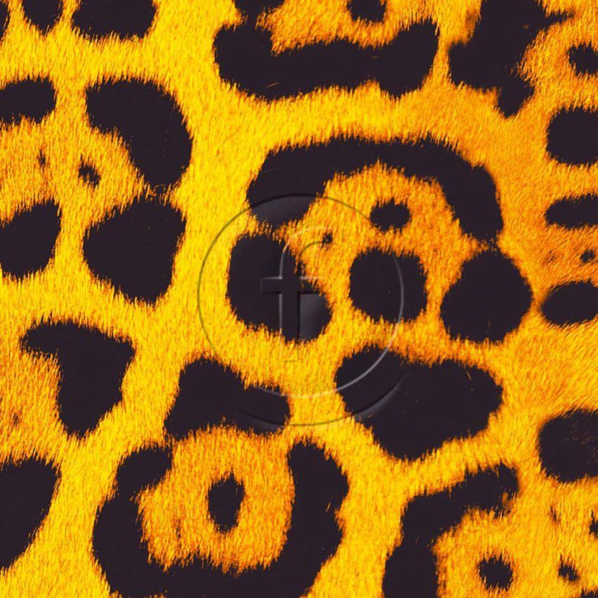 Leopard Spot Maxi Natural, Animal Scalable Stretch Fabric: Orange