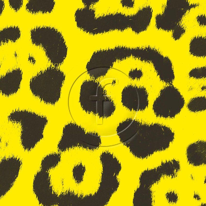 Leopard Spot Maxi Yellow - Scalable Patterned Stretch Fabric