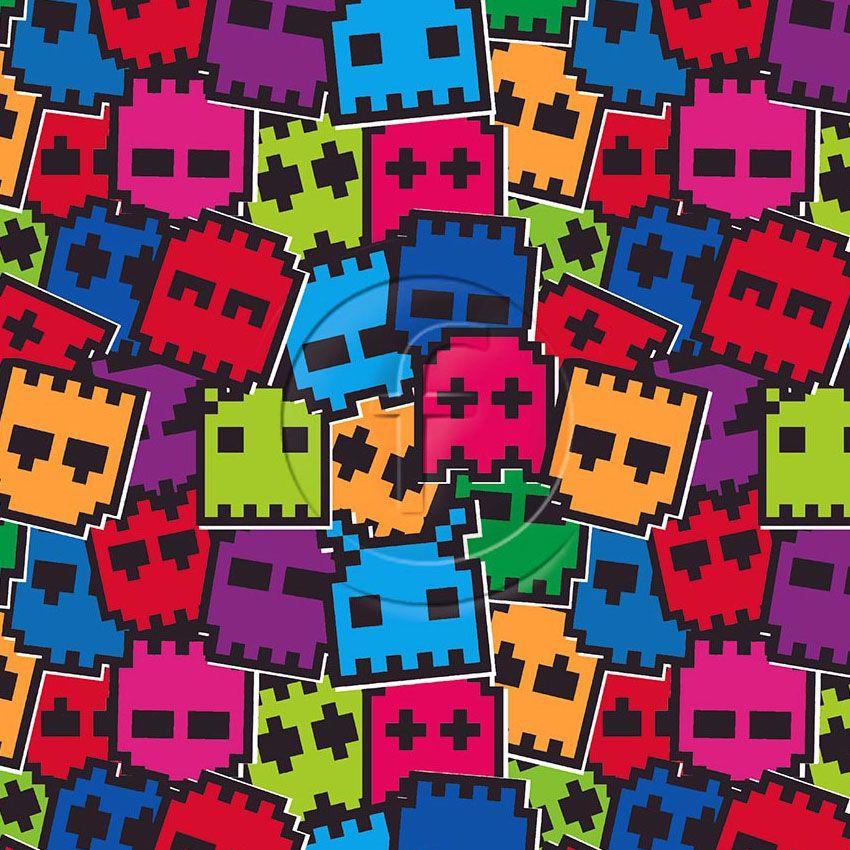 Multicoloured Ghost - Scalable Patterned Stretch Fabric