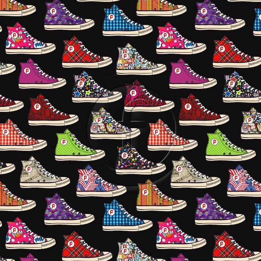 High Tops - Colourme - Patterned Custom Coloured & Scalable Stretch Fabric