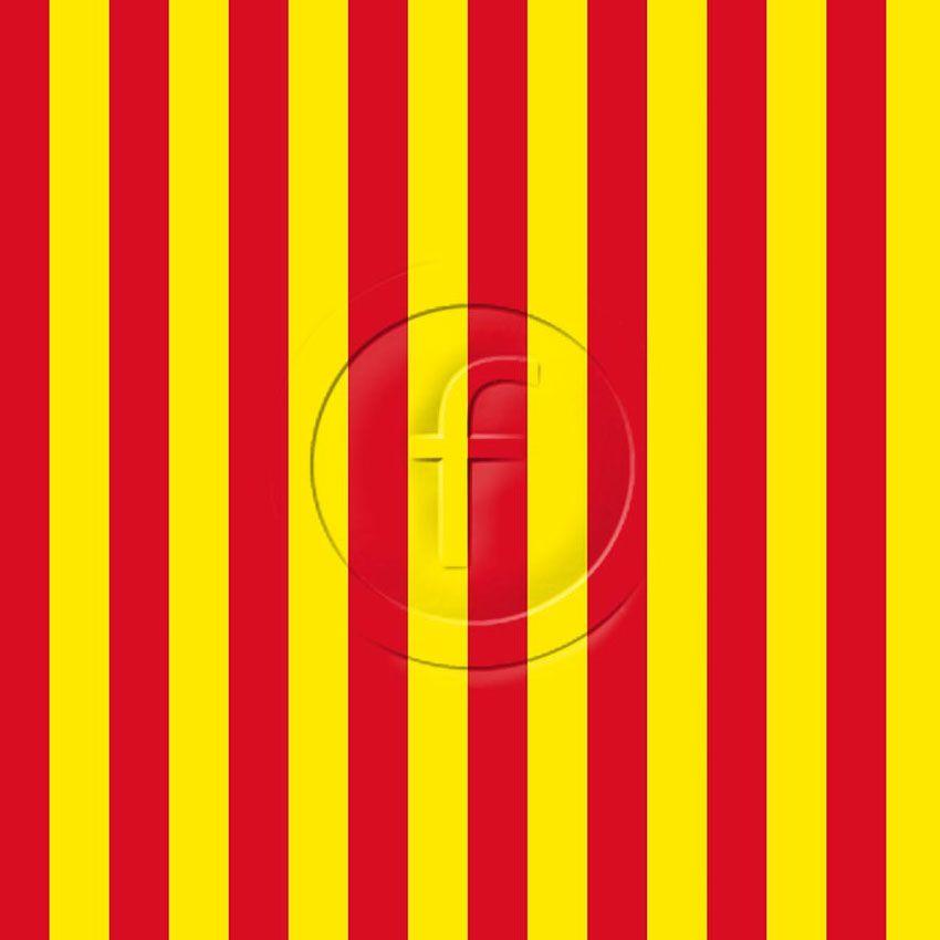 Stripe 20Mm Red Yellow - Printed Fabric
