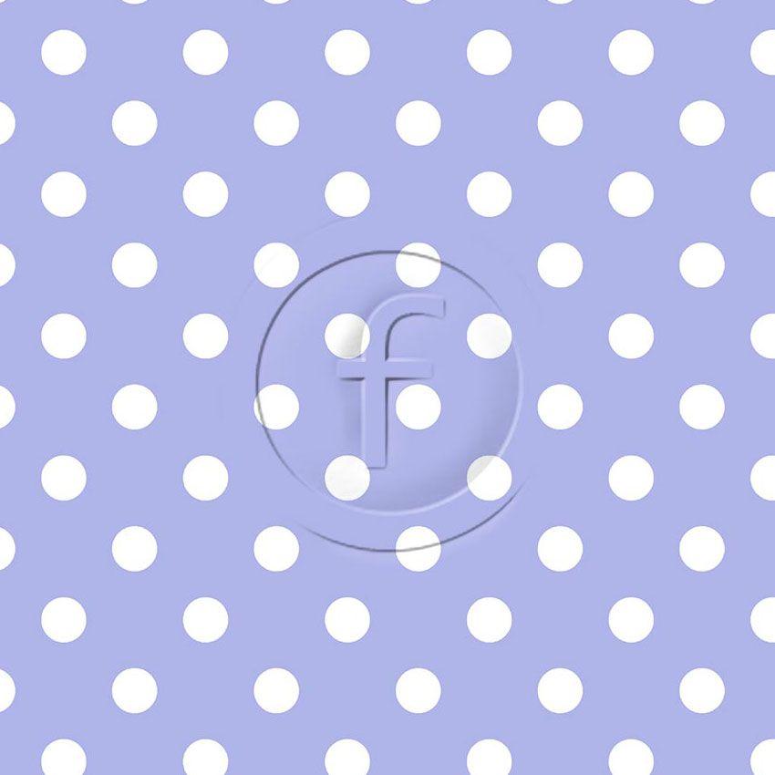 Polka Dot White Lilac 20Mm Diametere, Spotted Scalable Stretch Fabric