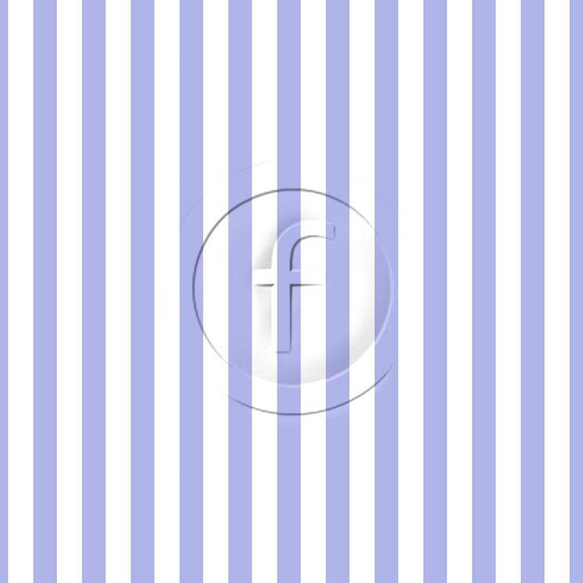 Stripe 15Mm Lilac White - Printed Fabric