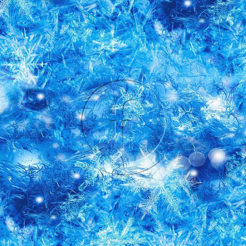 Frozen Blue, Christmas, Textured Scalable Stretch Fabric