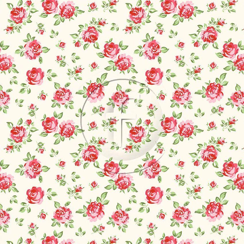 Cheshire Rose Cream, Floral Scalable Stretch Fabric: Neutral