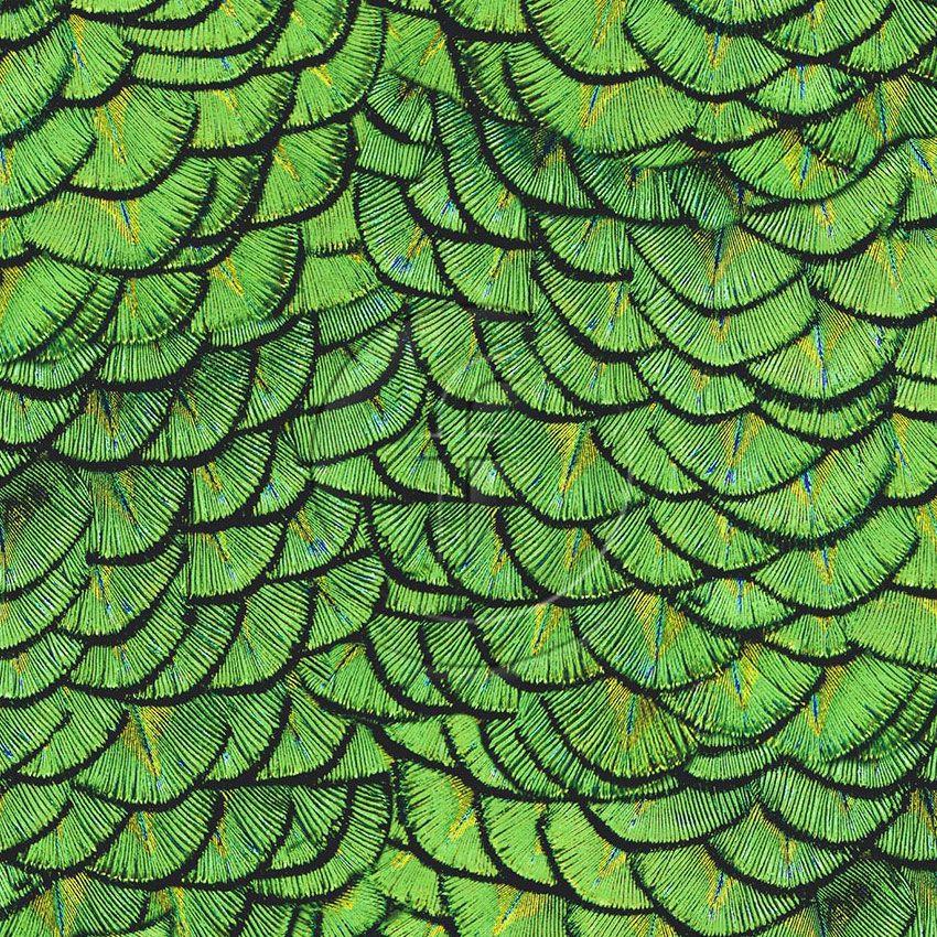Dragon Scales Green, Animal Scalable Stretch Fabric