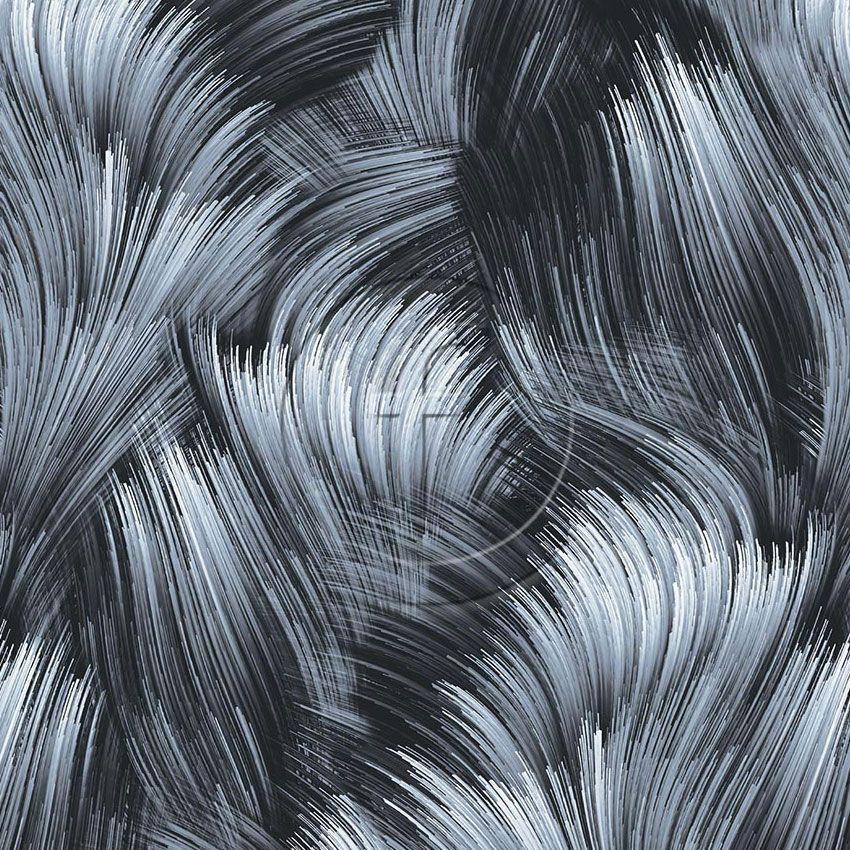 Fibres Grey - Scalable Patterned Stretch Fabric